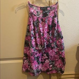 Inc top with ruffles size Large